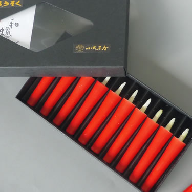 朱ろうそくイカリ1号10本入